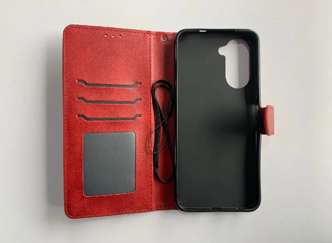 Book Cover for Vivo Y18/ Vivo Y03 PU Leather Flip Case/ Wallet Case/ Book Cover with Cards and Cash slots
