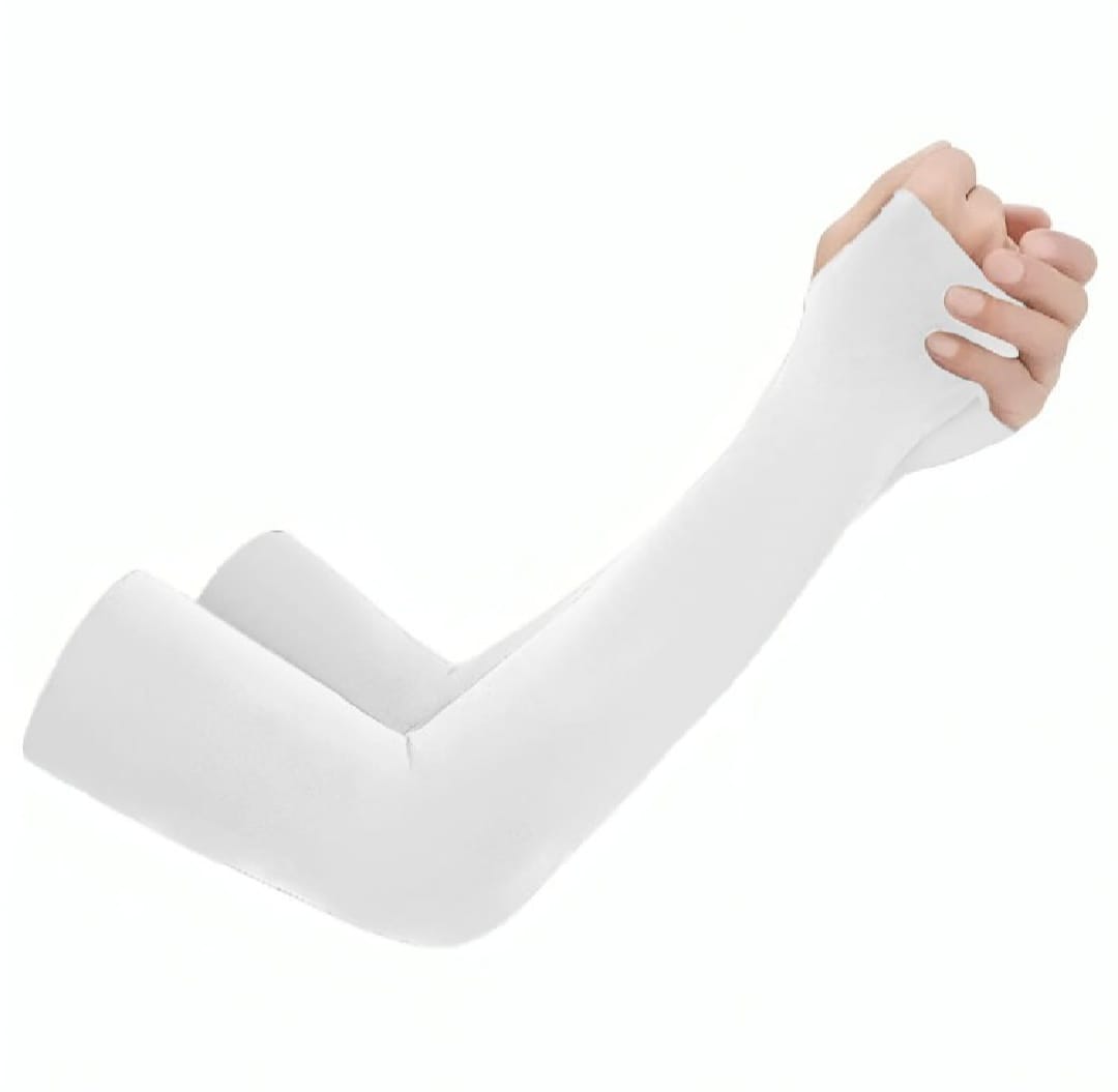 1 Pair Thumb Hole Arm Sleeves for Girls boys Women & Islamic Hijab Wearers UV Protection & Moisture Wicking Perfect for Cycling Running Golf & Outdoor Sports