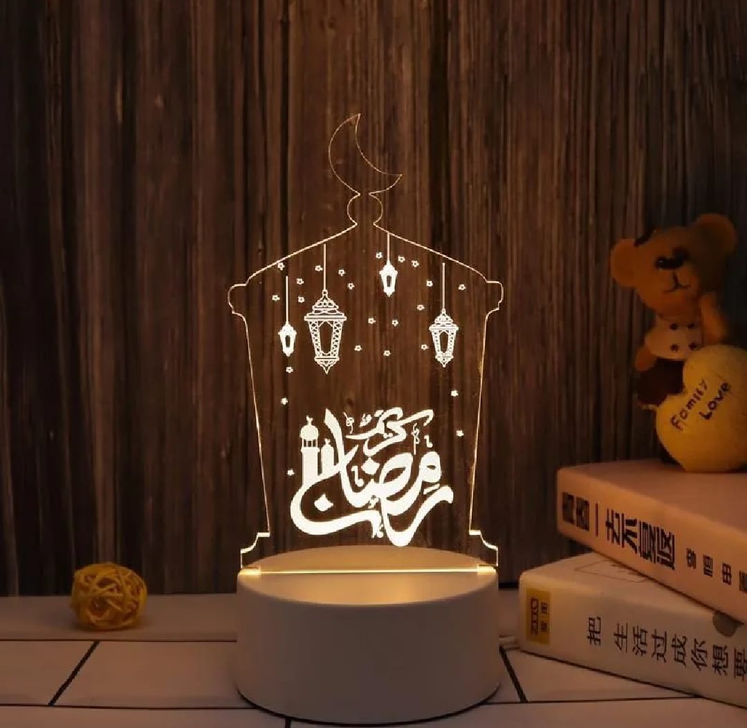 Ramzan Kareem Lamp, Room Decoration Items, Lamps for Bedroom, Table Lamp, Decorating Item, Ramadan Decorations