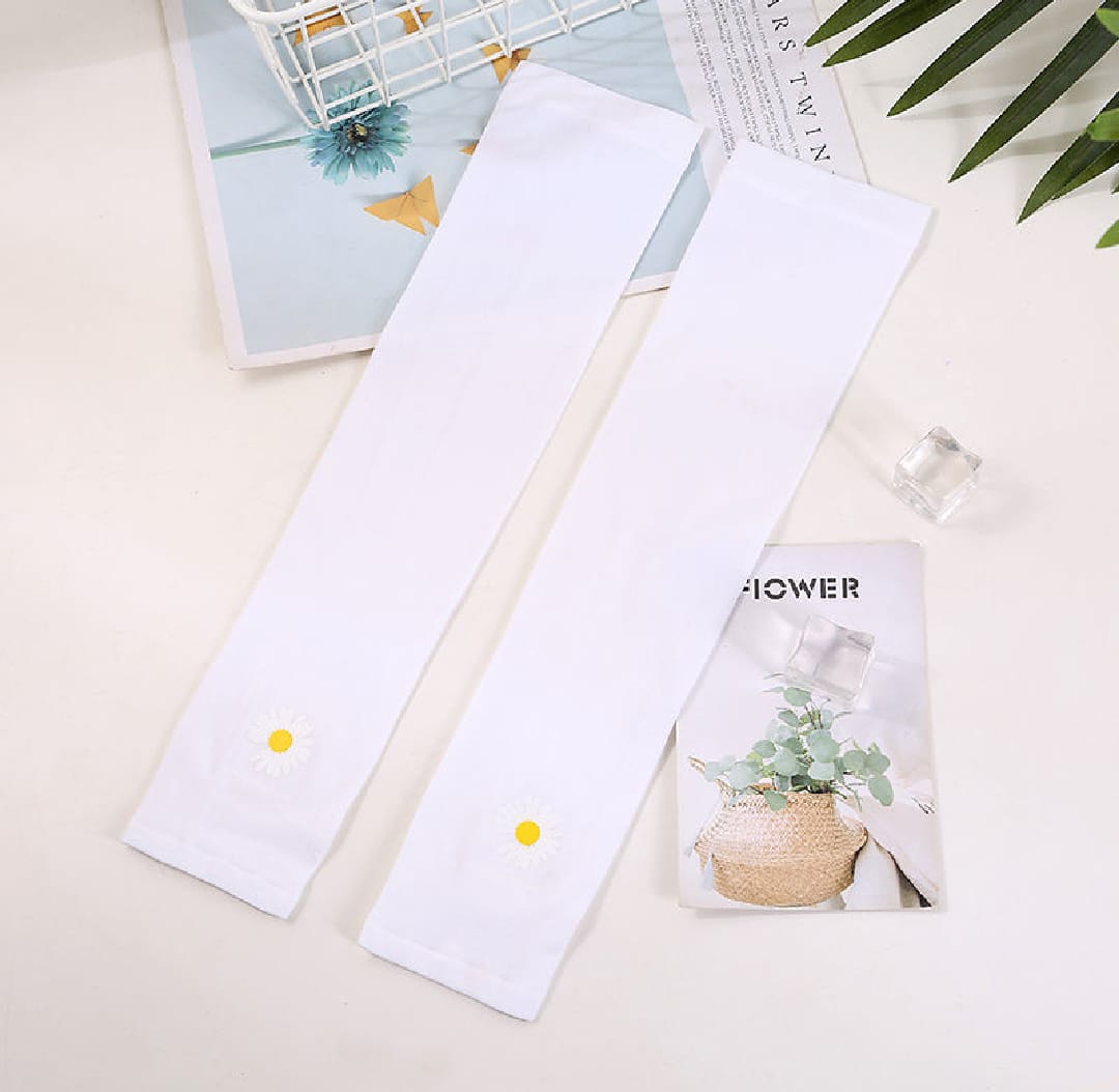 Sunscreen Ice Sleeve Female Ins Breathable Uv Arm Sleeve Male Ice Silk Sleeve