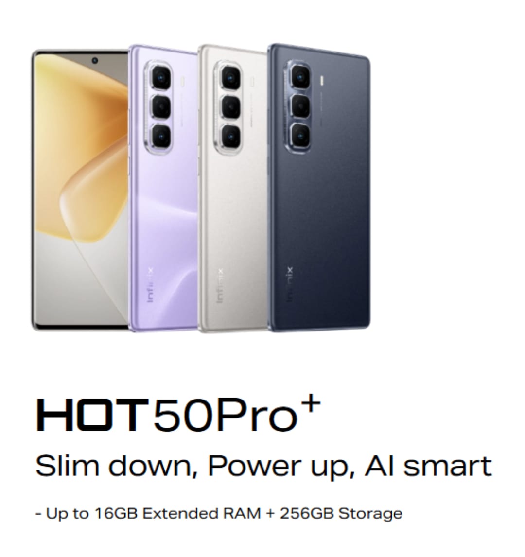 Infinix Hot 50 Pro Plus || 8GB+ 8GB RAM 256GB ROM || 50 MP + 2MP Back Camera || 5000 mAh Battery || 6.78 inches Display