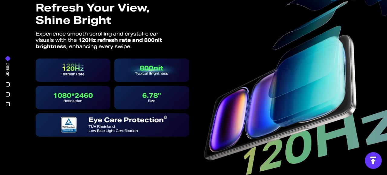 Infinix Hot 50 8 + 8/128, 6.78" FHD+ 120Hz Display, 50MP Camera, 5000mAh Battery with 18W Fast Charge, MediaTek Helio G100, XOS 14.5 Android 14