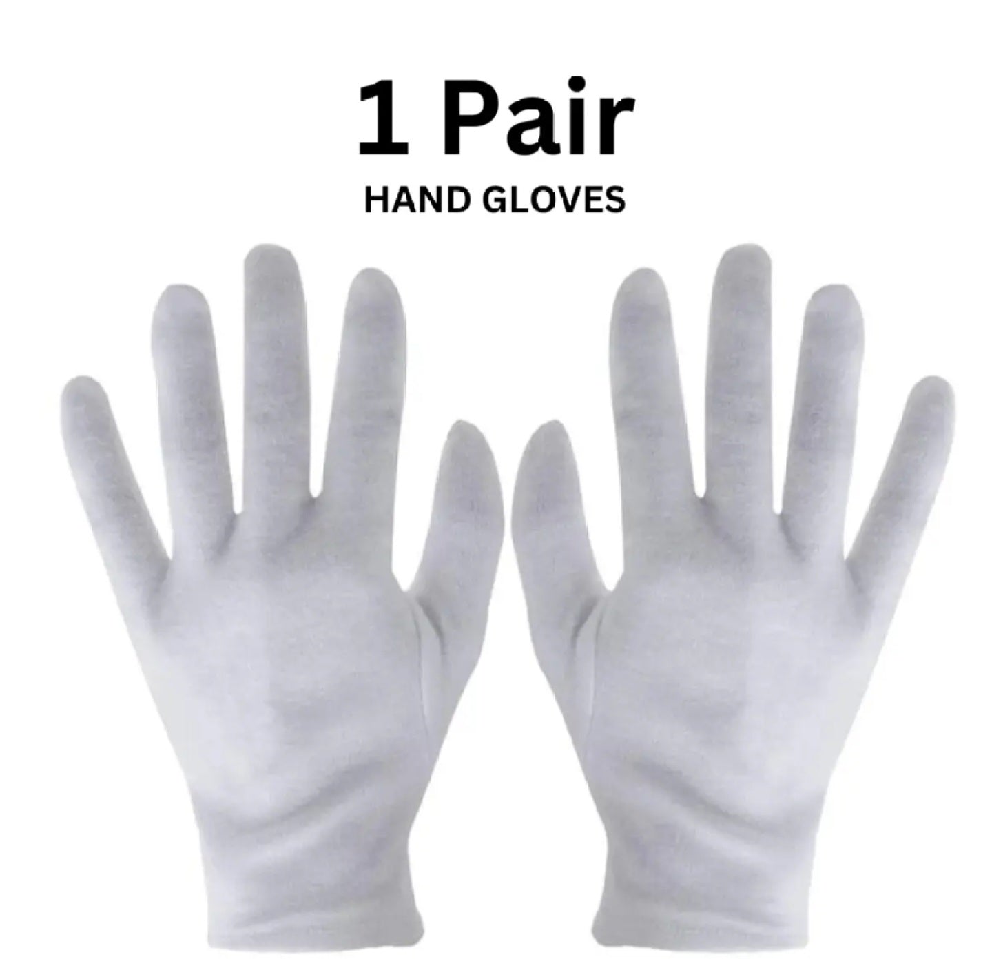 White Cotton Summer Hand Gloves for Men & Women