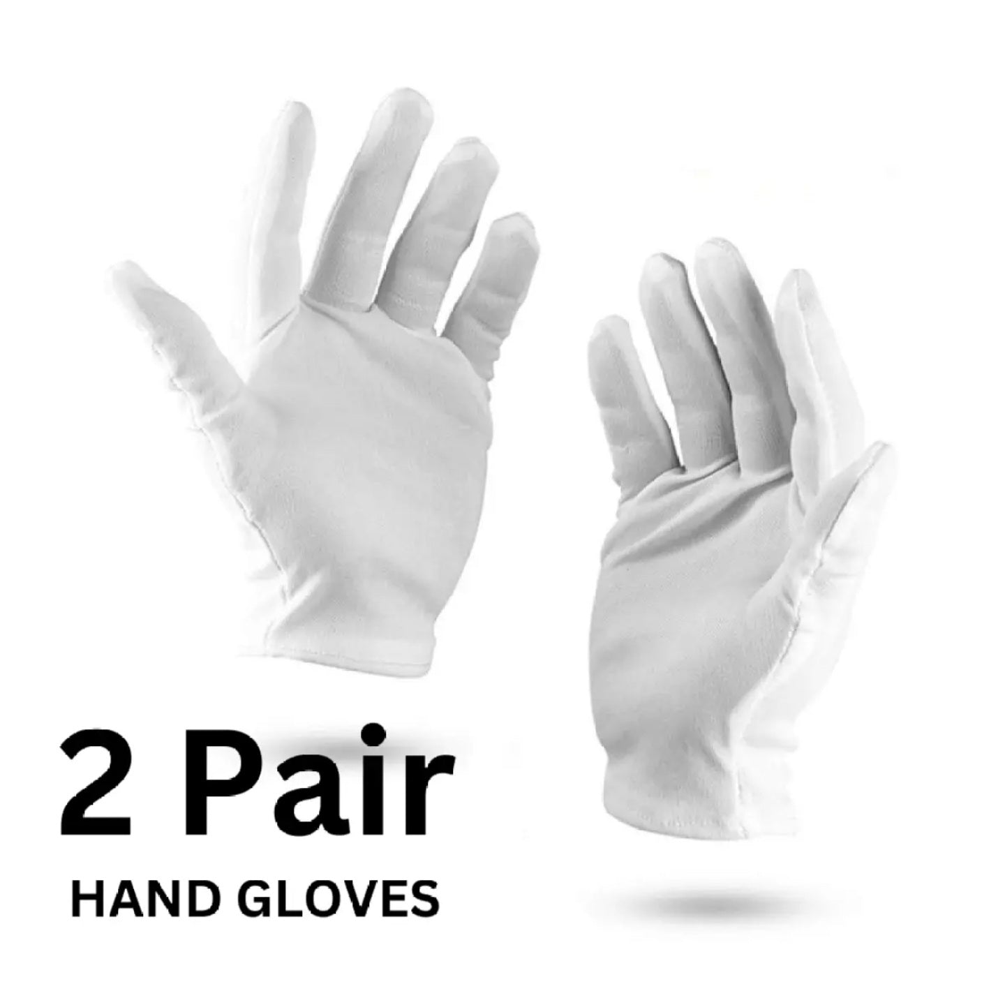 White Cotton Summer Hand Gloves for Men & Women