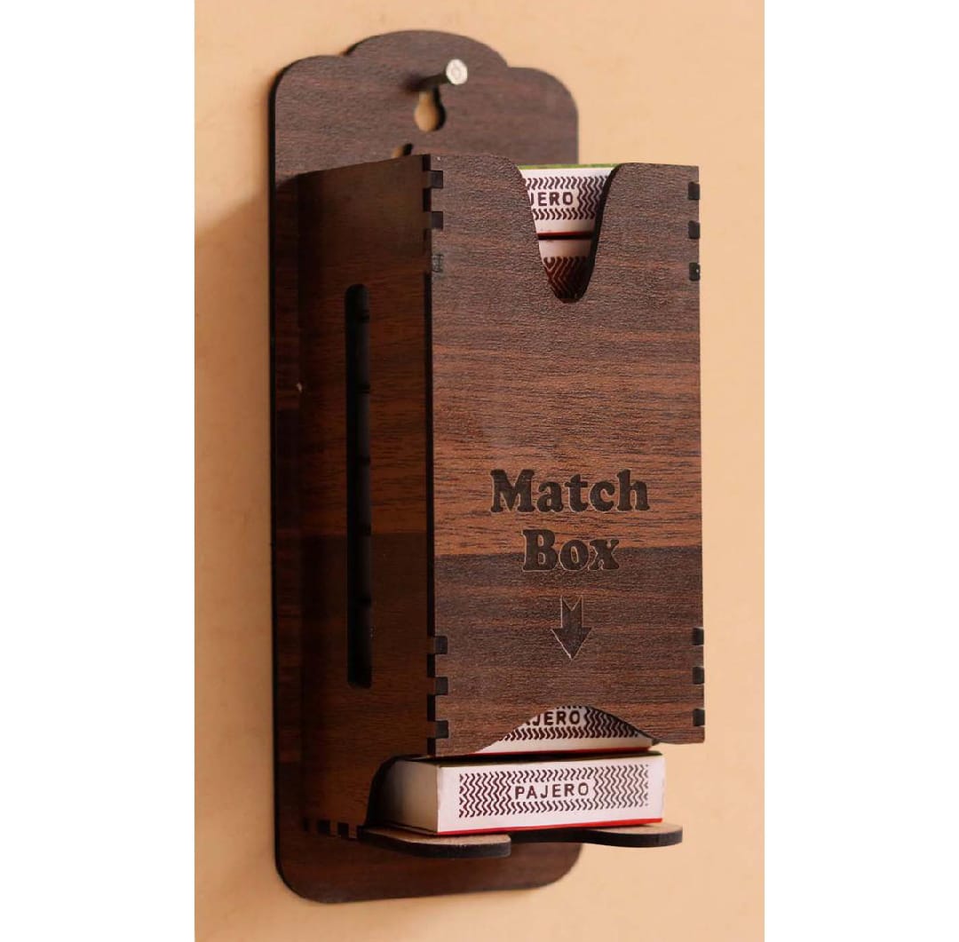 Match Box Holder Wall Mount Storage Box