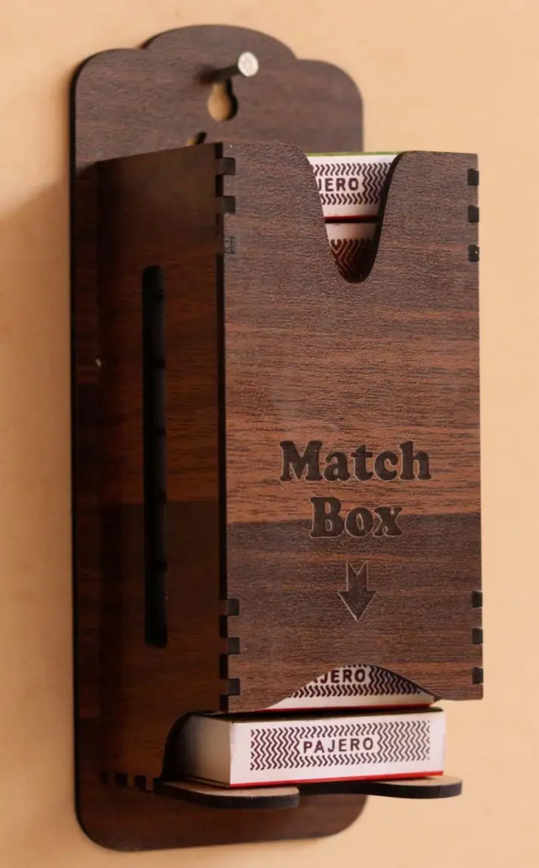 Match Box Holder Wall Mount Storage Box