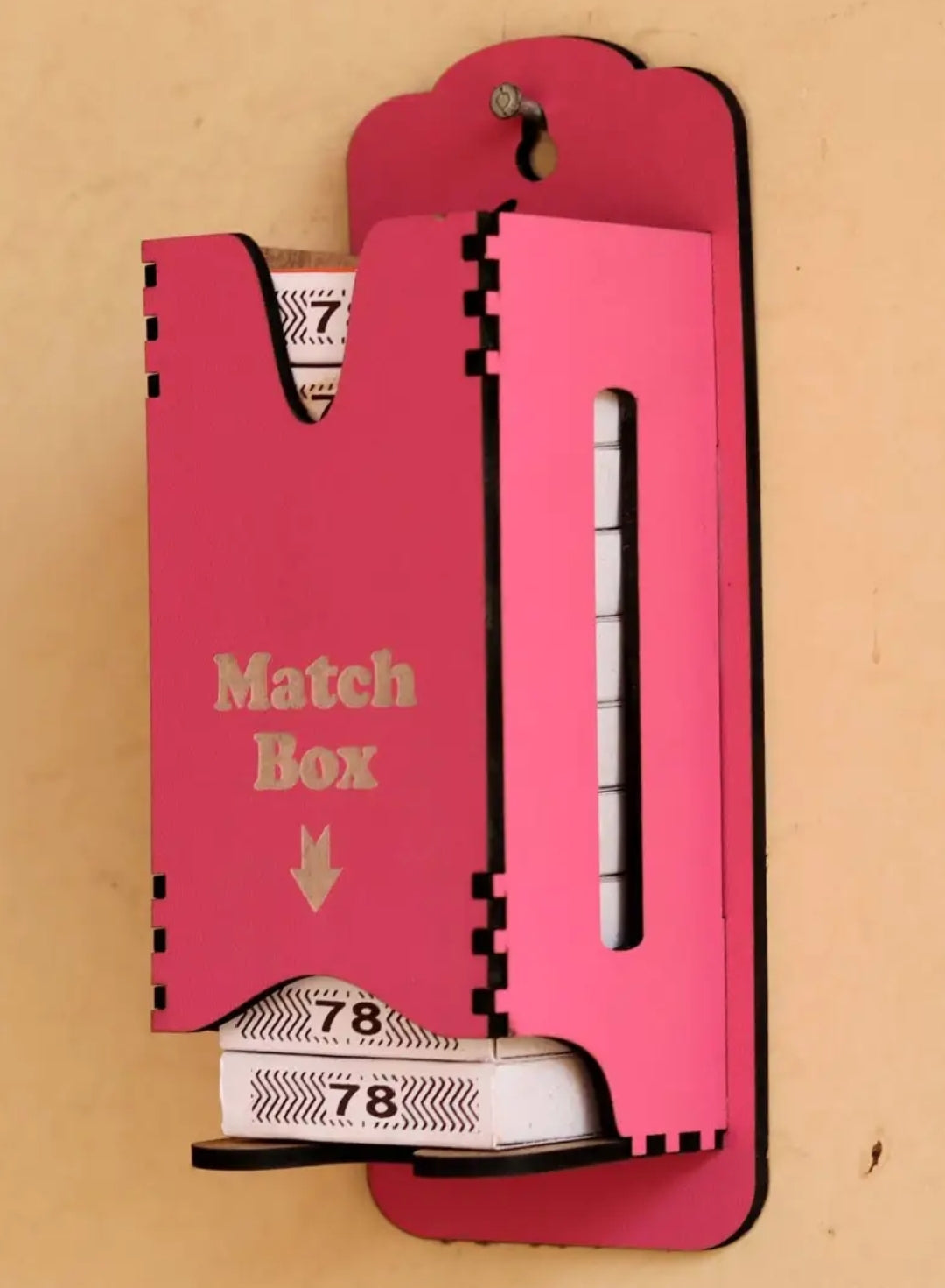 Match Box Holder Wall Mount Storage Box