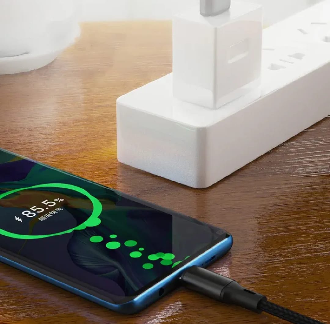 1.2m 2-in-1 Data Cable Type C Micro Fast Charging Cable Y Splitter 5A Fast Charging Cable