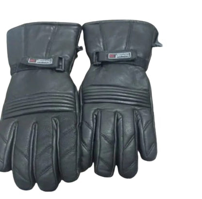 Genuine Leather Gloves soft in wearing, winter use thermal insulation inside warm-up fleece lining make is more heated foam padding Bike Gloves for Men