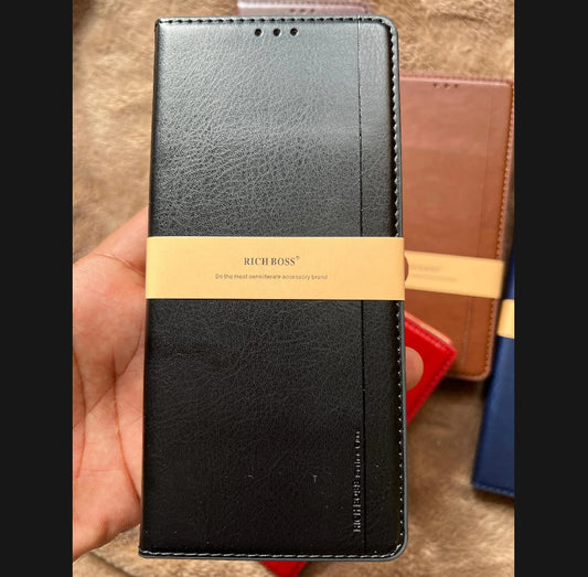 Book Cover Premium Leather Flip Cover for Samsung A54