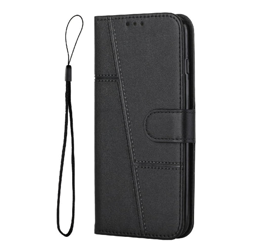 Stylish Book Cover for Tecno Spark 10 4G - PU Leather Case - Card Slot Design