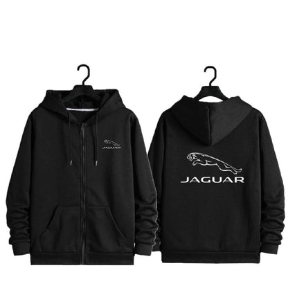 Winter JAGUAR Printed Zipper Hoodie for MENs