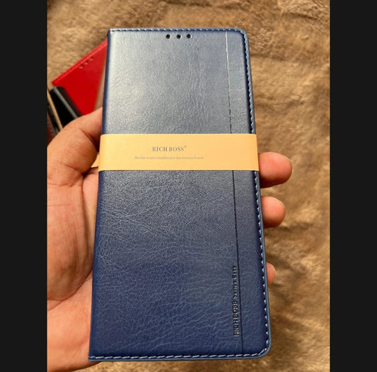 Book Cover Premium Leather Flip Cover for Samsung A54