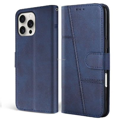 Book Cover for iPhone 14, 15 & 16 All Models PU Leather Wallet Case Flip Clasp Stand Cards Holder Casing