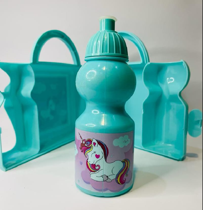 Lunch Box Combo Set 2 in 1 For Girls And Boys Unicornn Character