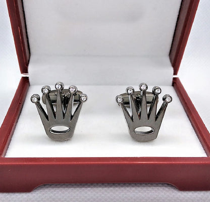 Crown Cufflinks Studs Gifts for Men