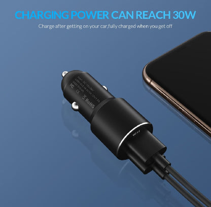 Dual USB Car Charge Quick Charge 3.0 Fast Charger Phone Charger Adapter in car
