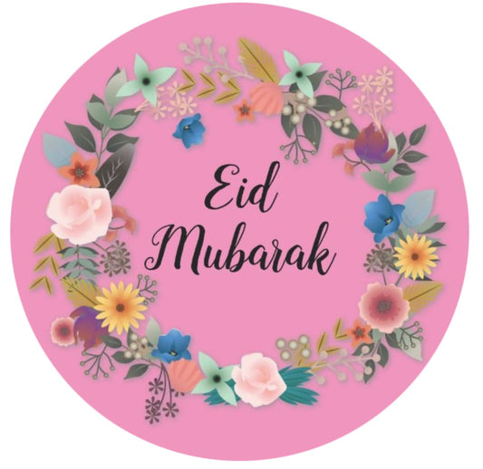 50 Pcs Eid Mubarak Stickers