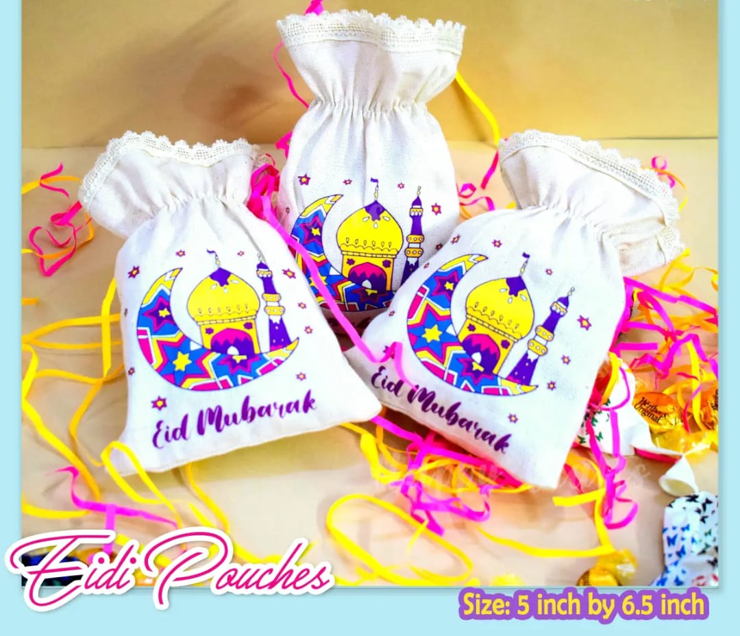 Bundle of 15 & 20 Pcs Eid Mubarak Pouches