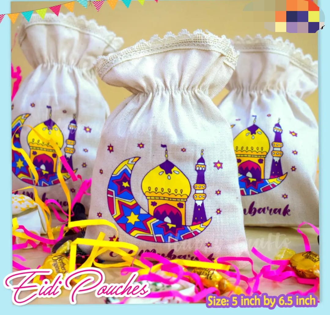 Bundle of 15 & 20 Pcs Eid Mubarak Pouches