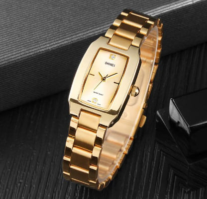 New Fashion Watches Quartz Waterproof, Stainless Steel Simple Elegant Wrist Watch for Girls