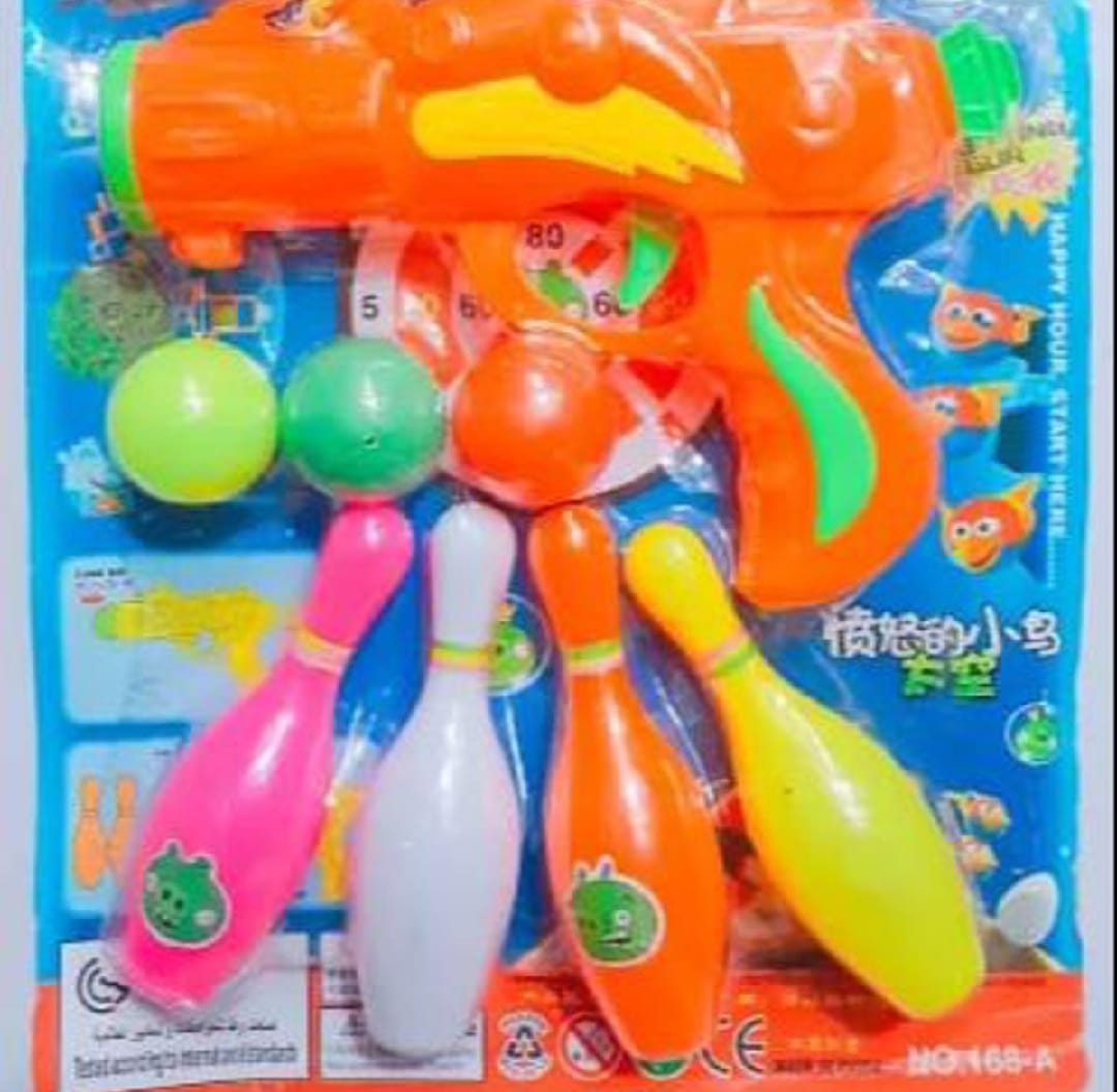 Shooting Ball Blaster With 3 Balls And 3 Bottles, Toys Set For KIDS