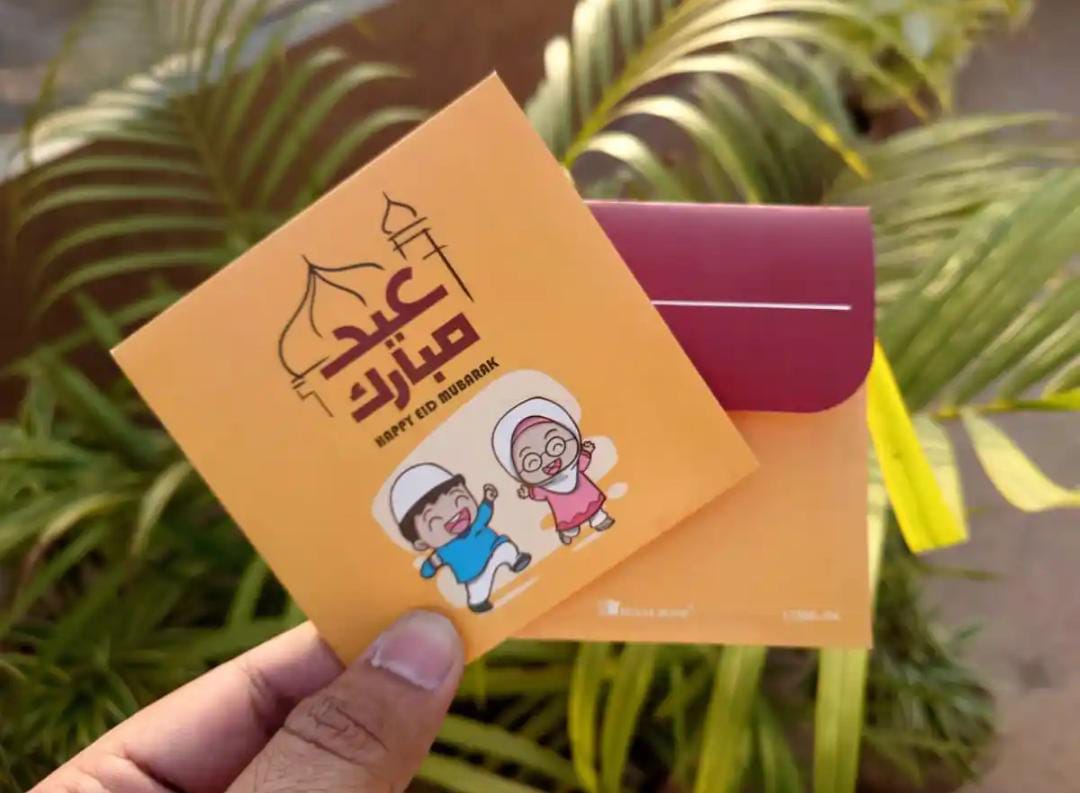 20-pieces Small Eid Mubarak Envelope