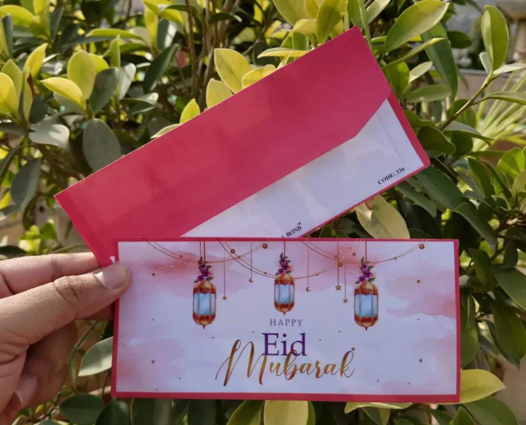 20-pieces Large Eid Mubarak Envelope