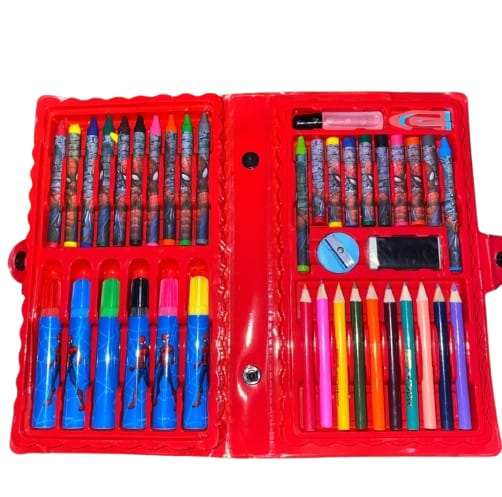 Boys & Girls 42 PCS Multi Colouring Kit/Set With Button Box