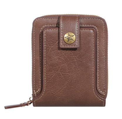 Men's Zipper Buckle, Credit Card Card Holder, Zipper Coin Storage Zipper Button Closure Business Wallet