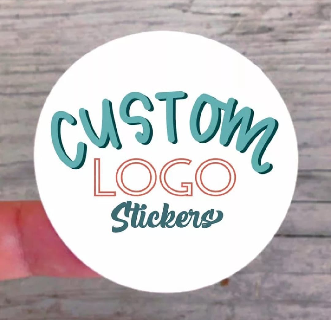 50 Pcs Custom Logo stickers For Your Business - wedding stickers - des ...