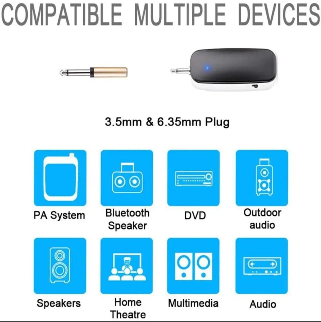 New 2 in 1 Handheld UHF Wireless Microphone Professional Head-Wear Mic Volume Amplifier for Masjid & meeting's etc.