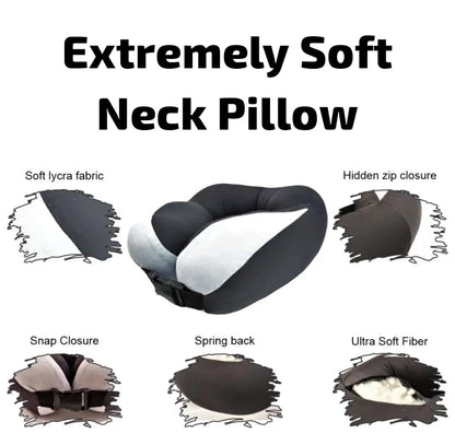 Neck Pillow Extremely Soft and Comfortable Neck Cushion Head and Chin Support Travel Neck Pillow