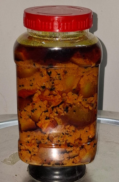 Home Made Pickle (Achar اچار) 1 Kg Mango, Lasoora & Mix