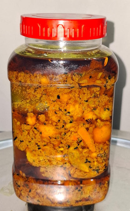 Home Made Pickle (Achar اچار) 1 Kg Mango, Lasoora & Mix