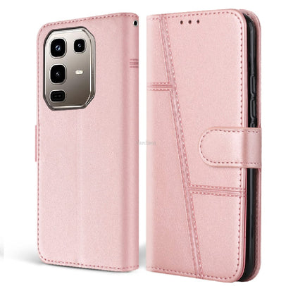 Book Cover for Infinix Note 50 4G / Note 50 Pro 4G Retro PU Wallet Case Flip Clasp Stand Cards Holder Casing