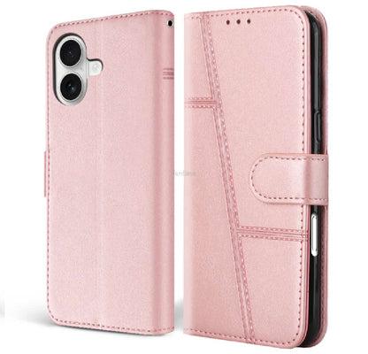 Book Cover for iPhone 14, 15 & 16 All Models PU Leather Wallet Case Flip Clasp Stand Cards Holder Casing