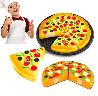 Pretend Play Baby Kids Plastic Educational Cutting Toy Pizza