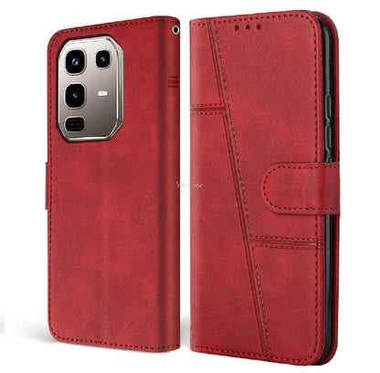 Book Cover for Infinix Note 50 4G / Note 50 Pro 4G Retro PU Wallet Case Flip Clasp Stand Cards Holder Casing