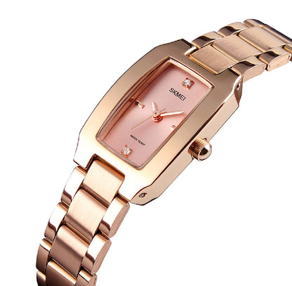 New Fashion Watches Quartz Waterproof, Stainless Steel Simple Elegant Wrist Watch for Girls