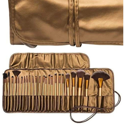 Pack of 24 Professional Makeup Brushes Set with Kit Pouch