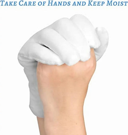 White Cotton Summer Hand Gloves for Men & Women