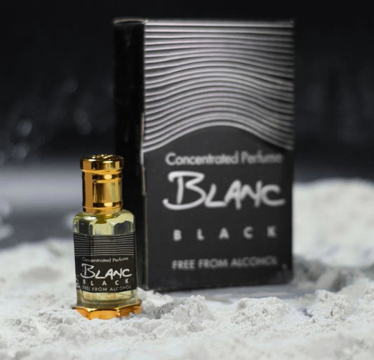 Black Blanc Natural Fragrance Attar For Men - 12ml, 6ml