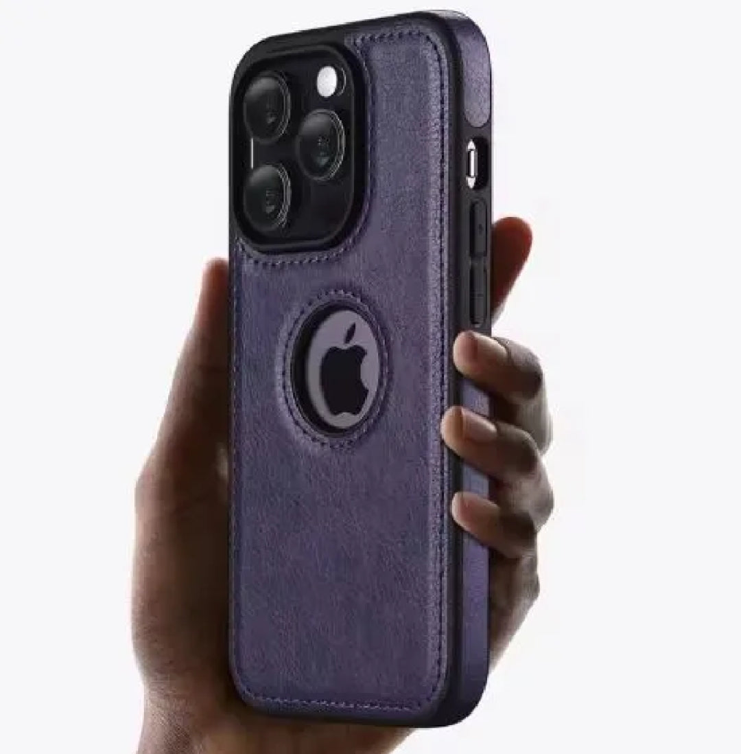 High Quality PU Leather Case for iPhone 13 pro max Series Camera and Logo Protection, Lightweight and Stylish Phone Case