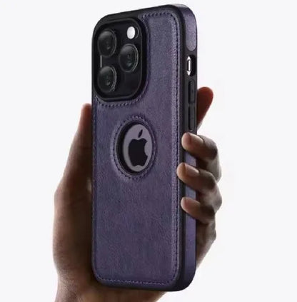 High Quality PU Leather Case for iPhone 13 pro max Series Camera and Logo Protection, Lightweight and Stylish Phone Case