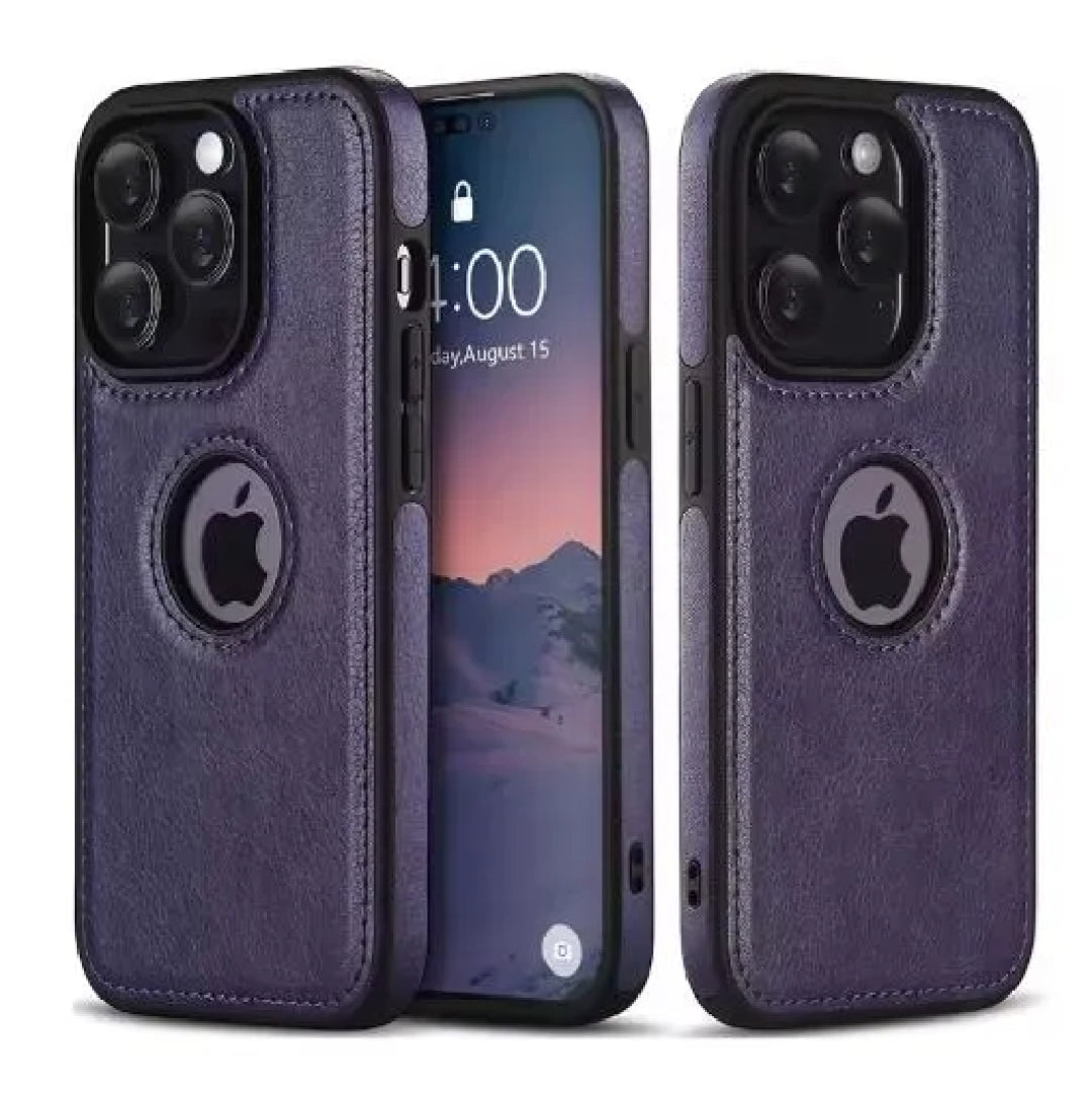 High Quality PU Leather Case for iPhone 13 pro max Series Camera and Logo Protection, Lightweight and Stylish Phone Case