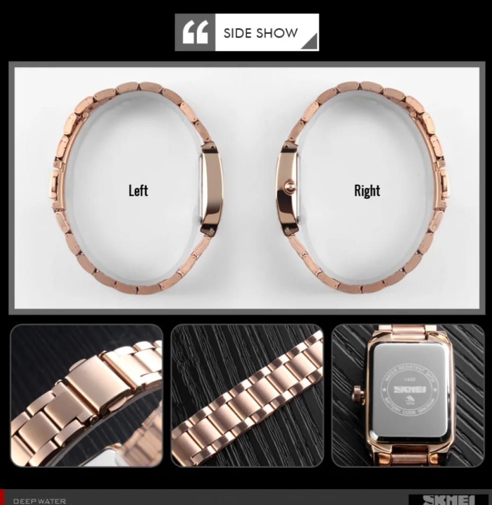 New Fashion Watches Quartz Waterproof, Stainless Steel Simple Elegant Wrist Watch for Girls