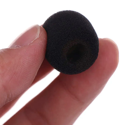 10pcs Practical Small Black Microphone Headset Windscreen Sponge Foam Mic Cover