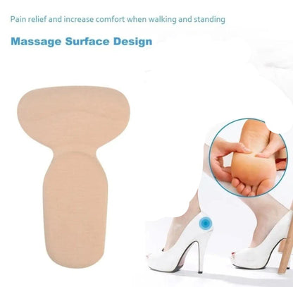 1 Pairs High Heel Pads Women Insoles for Pain Relief Shoes Adjustment Back Feet Care Soft Non-slip T-shape Sponge.