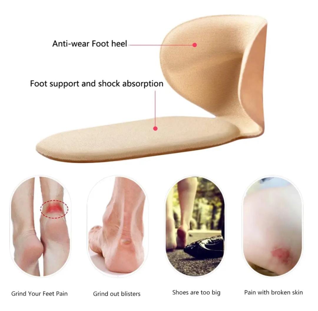 1 Pairs High Heel Pads Women Insoles for Pain Relief Shoes Adjustment Back Feet Care Soft Non-slip T-shape Sponge.